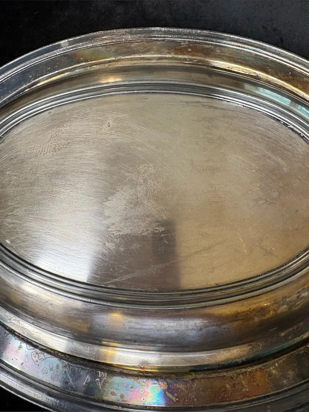 Vintage Oval Silver- Plated Covered Vegetable Dish